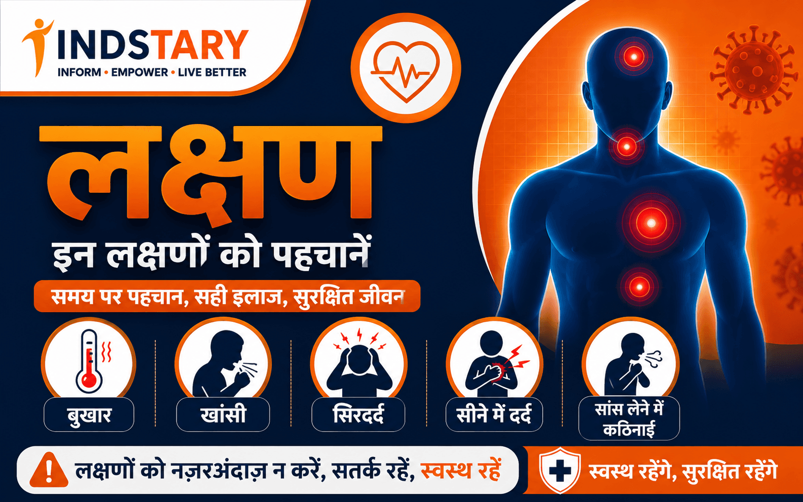 Symptoms (लक्षण): Common Health Symptoms, Warning Signs &amp; When to See a Doctor | सामान्य स्वास्थ्य लक्षण और डॉक्टर के पास कब जाएँ